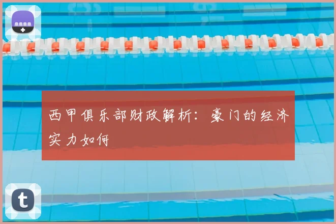 西甲俱乐部财政解析：豪门的经济实力如何